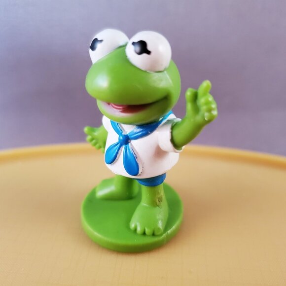 Muppets Kermit Pvc Figure Cake Topper Mini Fig Muppet Babies Vintage 1985 - Picture 3 of 4